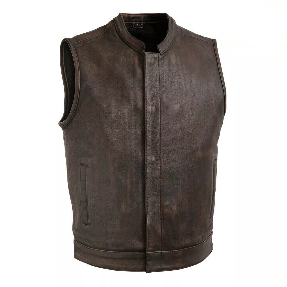 Sialkot Leathers Luxury Leather Vest – Modern Streetwear Meets Classic Craft