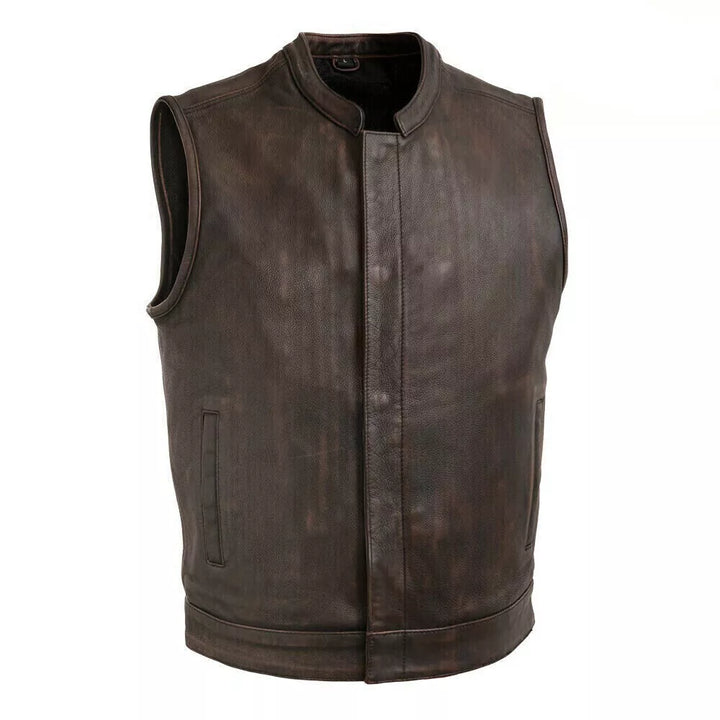Sialkot Leathers Luxury Leather Vest – Modern Streetwear Meets Classic Craft