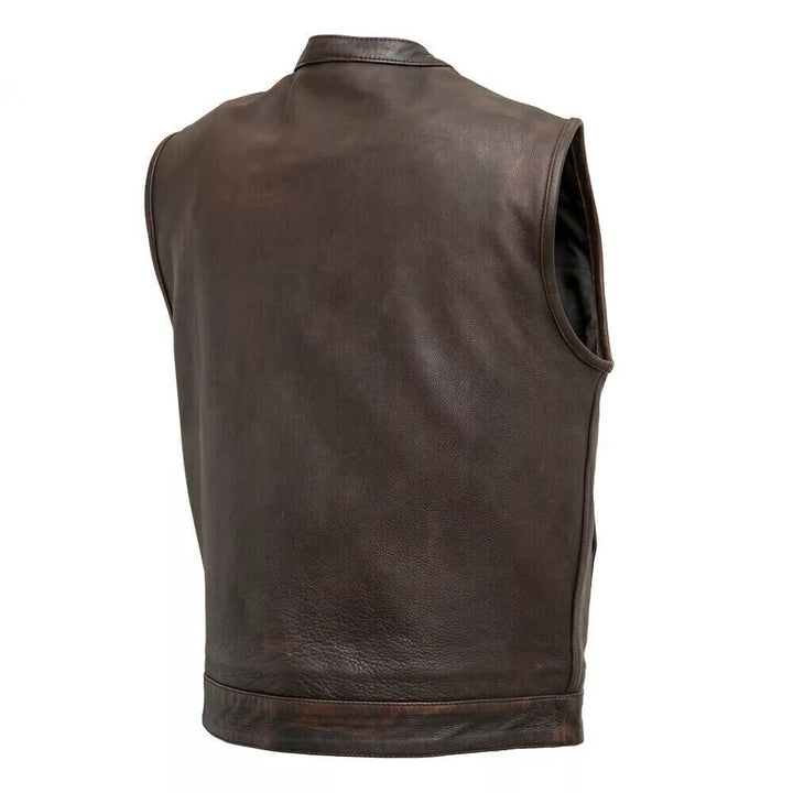 Sialkot Leathers Luxury Leather Vest – Modern Streetwear Meets Classic Craft