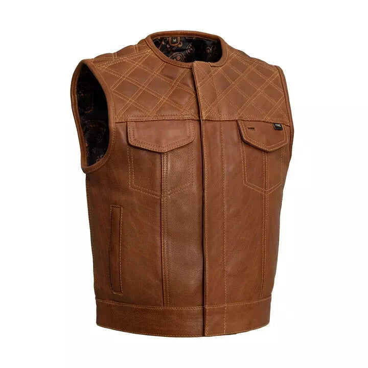 Genuine Leather Fashion Vest – Elegant Everyday Layer by Sialkot Leathers