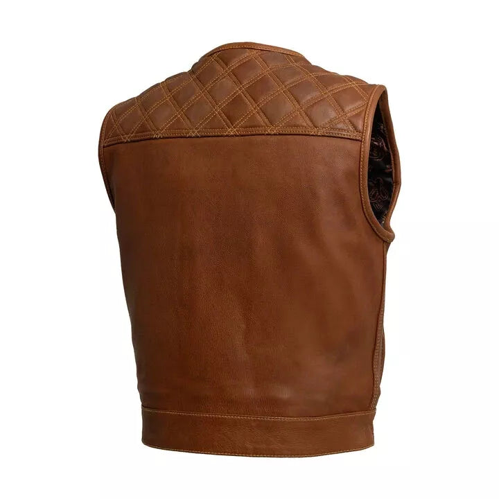 Genuine Leather Fashion Vest – Elegant Everyday Layer by Sialkot Leathers