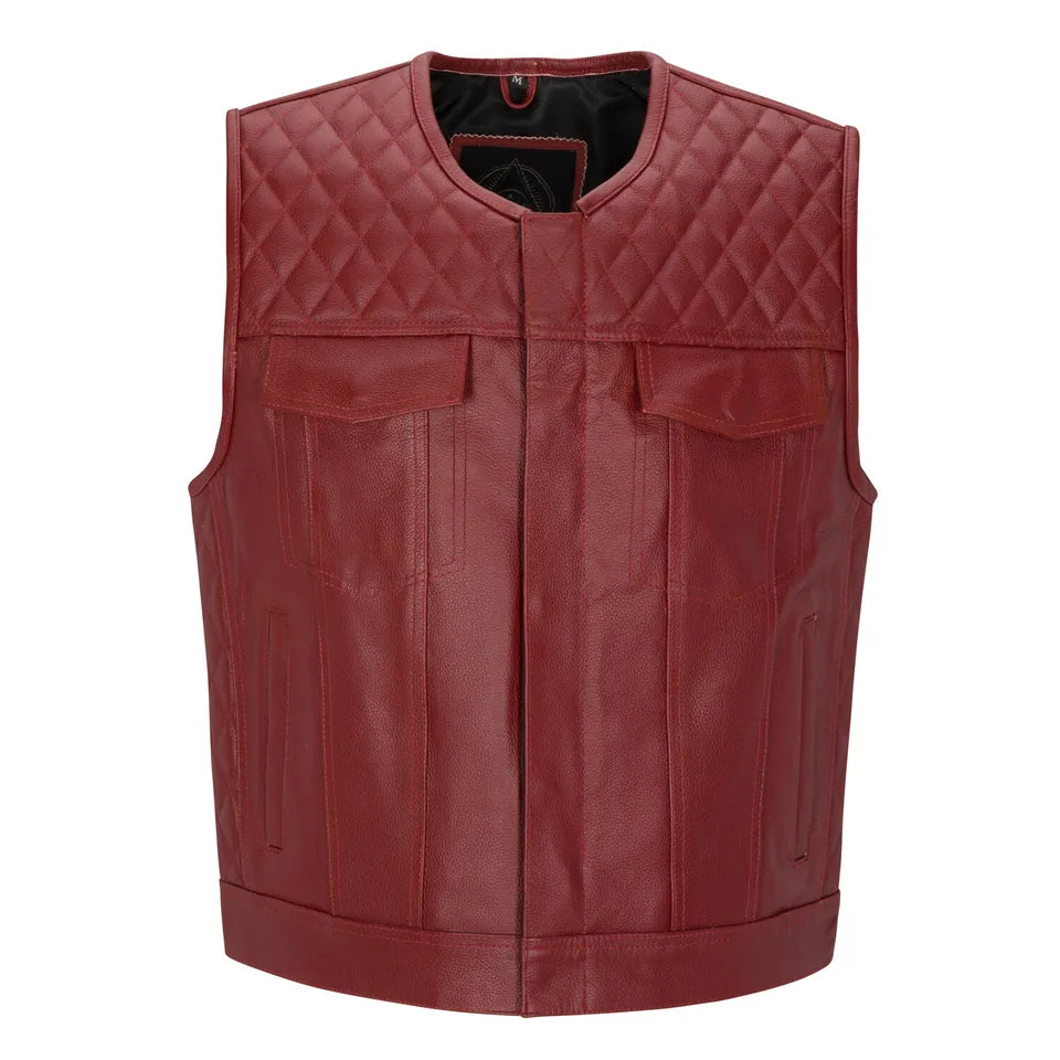 Custom Fit Leather Biker Vest | Sialkot Leathers