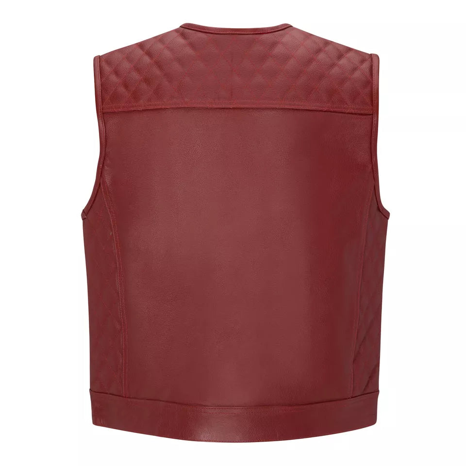 Custom Fit Leather Biker Vest | Sialkot Leathers